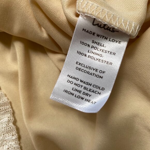 NWT Lulus Lace Mini Dress Size L Coquette Babydoll Fairy Velvet Seams Feminine - Picture 8 of 11